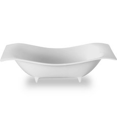 浴缸碗 21 x 13.4 x 5.5 cm, 白色, 1個
