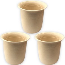 MOONIL CHEMICAL-關閉 花園圓形花盆, 米色, 3個