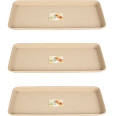 문일케미칼 가든 직사각 화분받침 3p, 베이지, 3개