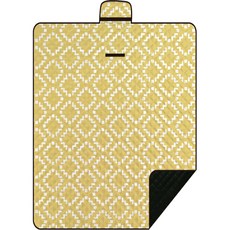 쉐어몰 과일다이아 패딩 방수 야외매트, 옐로우