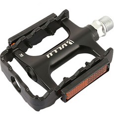 VLLU Pellosports鋁製20自行車踏板 AL104 2DU, 黑色, 1個