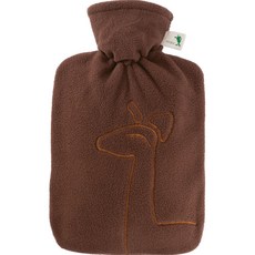 HUGO FROSCH 毛絨熱水袋 棕色長頸鹿款 1.8L, 1個