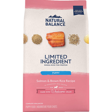 내추럴발란스 퍼피 LI 연어&현미 레시피 강아지사료, 1.1kg, 연어, 1개 1.1kg, 연어, 1개