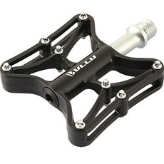 VLLU SPORTS 鋁合金鉻鉬鋼軸心 20 自行車踏板 AL-62, 黑色, 1個