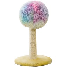 큐러스펫 고양이 기둥형 사이잘 로프 스크래쳐 장난감, A, 1개