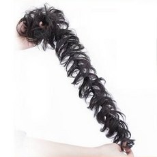 丸子頭假髮, 基本棕黑色, 1個