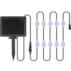 MIREU 태양광 줄 조명, 화이트