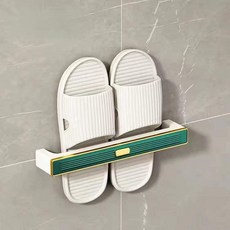 豪華單人拖鞋收納架, 綠色, 1個