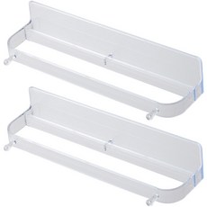 솔브리빙 투명 실내 욕실 거실 가정용 슬리퍼 꽂이 거치 정리대, 무색, 2개