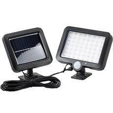 MIREU 太陽能 56 LED 感應壁燈, 混合色