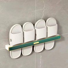 豪華拖鞋收納整理架 2人用, 綠色, 1個