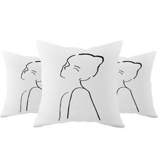 Maket Gamseong 莫蘭迪靠枕套 3入