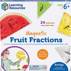 Learning Resources 分數學習水果磁鐵組 LER5068, 1個
