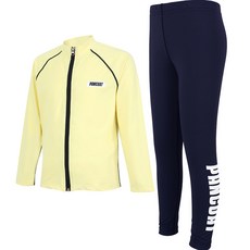 팬콧 아동용 초등학생 수영복 집업 래쉬가드 상의 + 하의 세트 RKCO23BR14