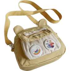 名畫風甜美可愛學生迷你斜背包