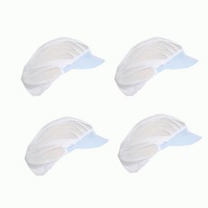 營業用全網眼衛生帽, 藍色, 4個