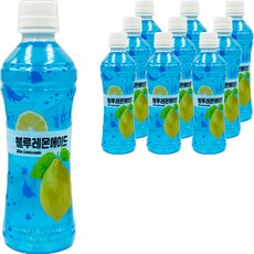 藍色檸檬氣泡飲 碳酸飲料, 350ml, 10個