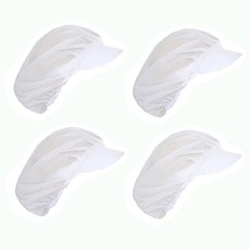 全網眼衛生帽, 白色, 4個