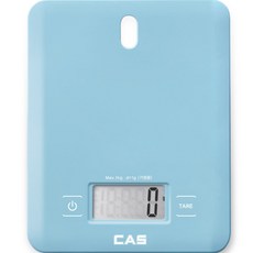 CAS 家用數位廚房磅秤, 1kg, 天藍色, KE-2700