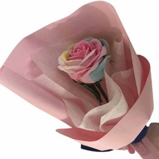 Lip-bar 彩虹玫瑰香皂花粉彩花束, 混合顏色, 1個