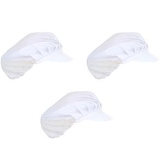 半網眼衛生帽, 白色, 3個