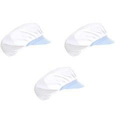 半網紗衛生帽, 藍色, 3個