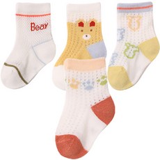 STARDOOR 嬰幼兒可愛網眼短襪4件組