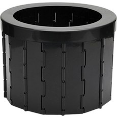 露營用便攜式馬桶 無蓋, 黑色, 1個