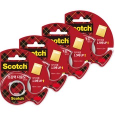 3M 超強多用途膠帶分配器 18mm x 20m, 混合顏色, 4個