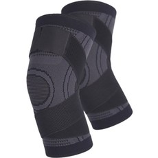 Junix 壓縮運動護膝, 黑色, 2個