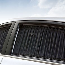 車用窗簾組 2020年式 現代 Staria 3排, 黑色, 1套