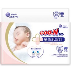 GOO.N 大王 Plus柔軟黏貼型尿布, NB, 36片