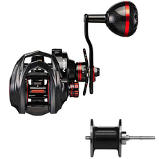 Abu Garcia Neo S4 PH 右手雙軸捲線器 + 附加線杯, 單一商品, 紅色