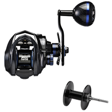 Abu Garcia 船釣路亞捲線器 右手把 + 附加線杯, Neo S6 PH, 藍色