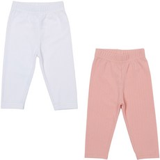 Rainbow Kids 兒童涼感羅紋七分內搭褲2件組