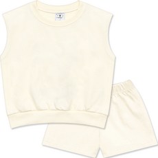 리틀래빗 아동용 나시 바이오 무지 상하의 세트