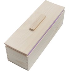 製皂模具+木箱+蓋子套組1kg, 紫色(模具),原木色(木箱), 1組