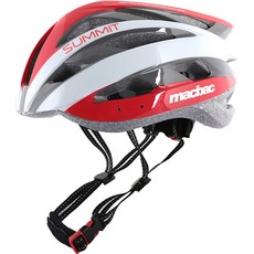 macbac Pelé Sports自行車安全帽 Summit 12, 白+紅