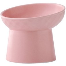 DING DONG PET 寵物蜂蜜斜口陶瓷碗, 粉紅色, 1個