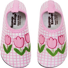 koongskoongs 兒童鬱金香粉色水陸兩用鞋