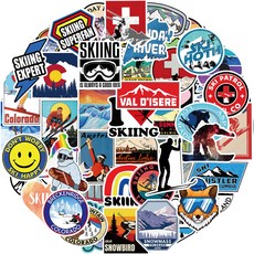 Life Bag防水貼紙50件組, 1套, 03戶外