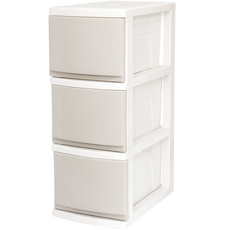 올유리빙 플라스틱 틈새 슬림 서랍장, 연그레이, 3개