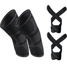 AwesomeDraw 健身登山體能訓練用護膝, 2組