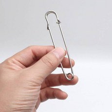 寢具棉被衣物固定大型別針胸針10cm套組, 亮面銀, 50個