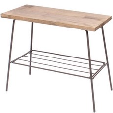 EVER HOUSE 復古立式鐵製花盆底座 S, 木頭, 二級