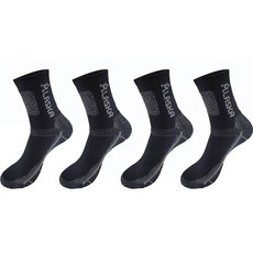 戶外登山長筒襪 HP450 4雙, 黑色
