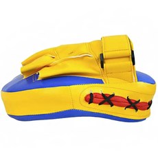 跆拳道拳擊沙包手套, 黃色 + 藍色