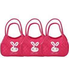 KesB Bunny兔子角色包 3入, 粉紅色