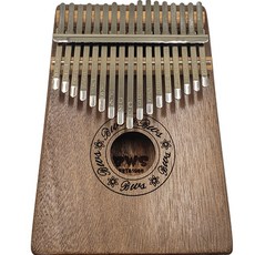 Weiden 桃花心木原聲卡林巴琴 17音階 2W1123 深木色, 黑木, 1個