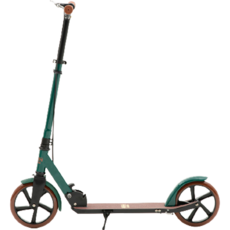 AtomScooter 經典Young手動雙輪滑板車, 深綠色